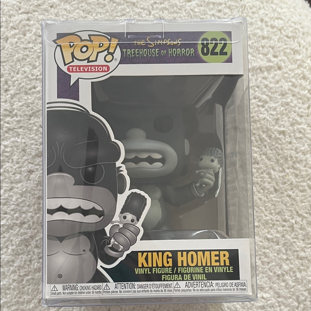 Funko Pop King Homer Black and Gray Vinyl Figure